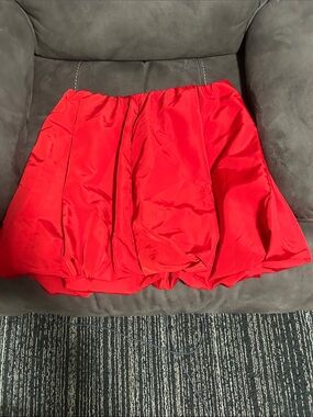 Red Bubble Mini Skirt - Classic Women's Style